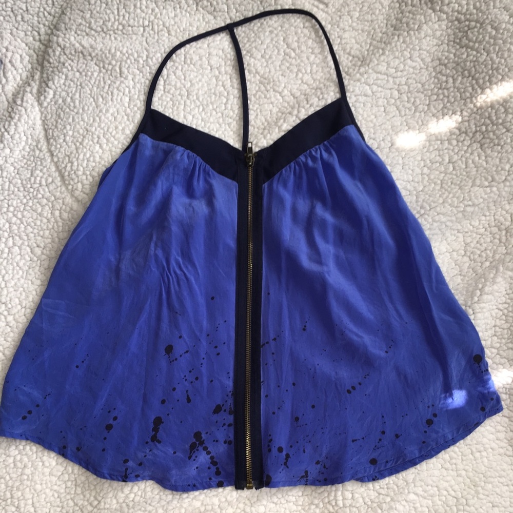 Anthropologie Silence & Noise racer back zip top.